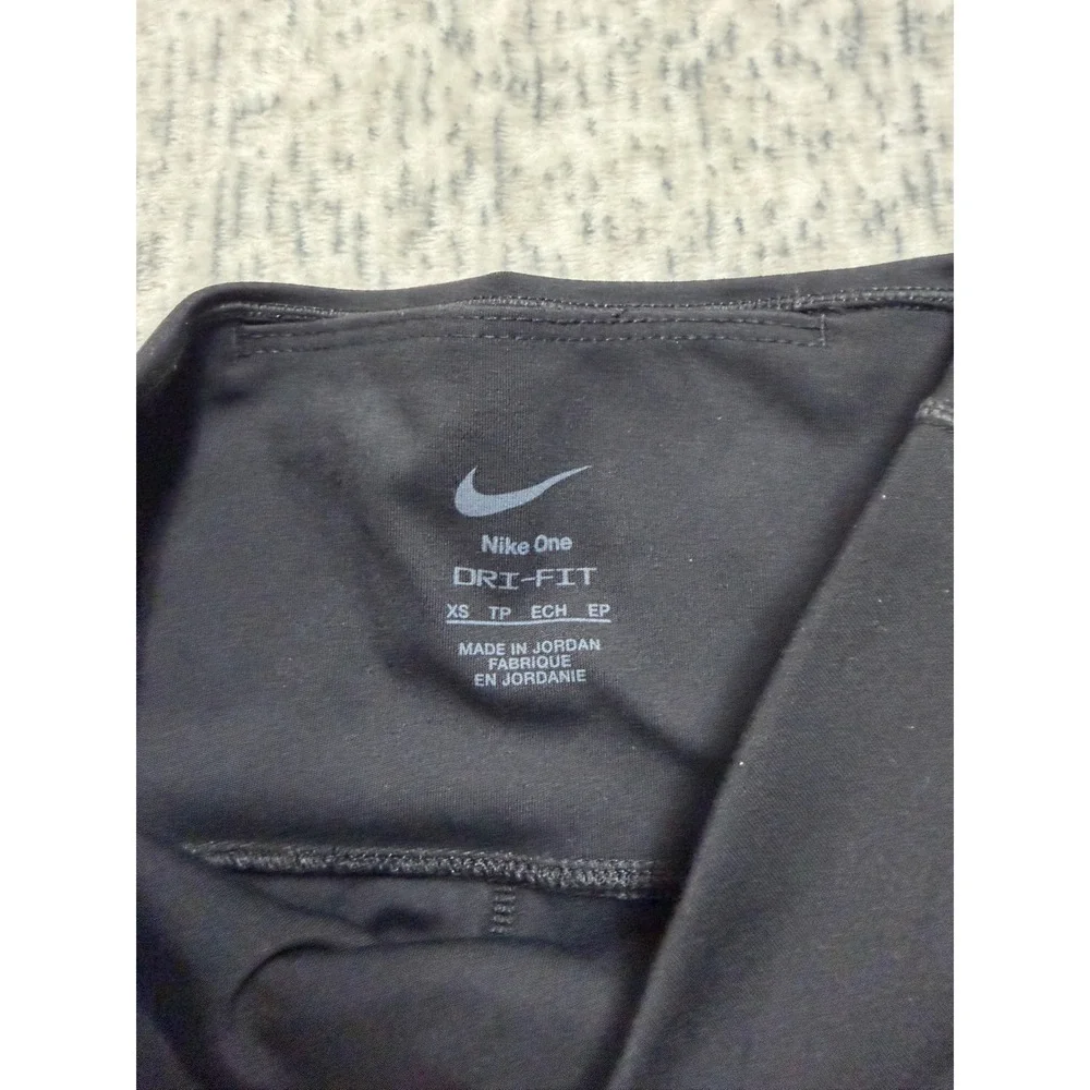 Nike One Dri-Fit‎ HR 7/8 Wrap Tight Womens Black Leggings XS NWT- retagged